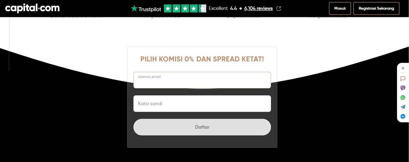 proses buat akun di capital com