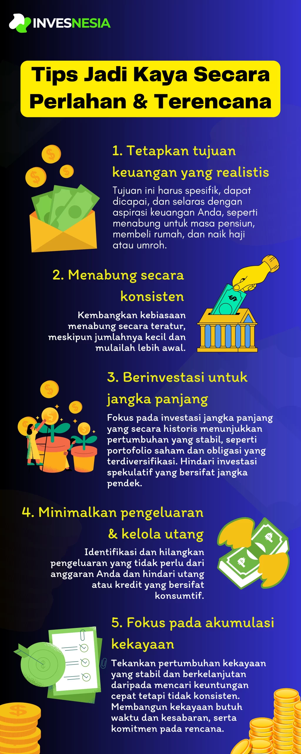 tips jadi kaya secara perlahan dan terencana
